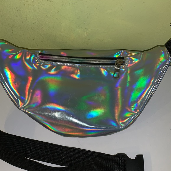 Waistbag ,holographic with rhinestone butterflies - Picture 6 of 10